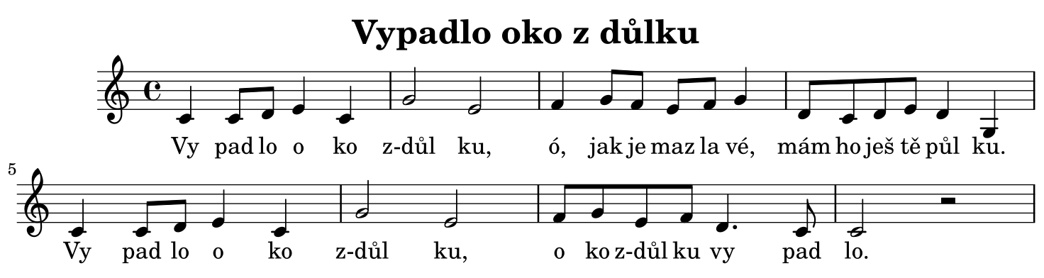 Noty k písni
